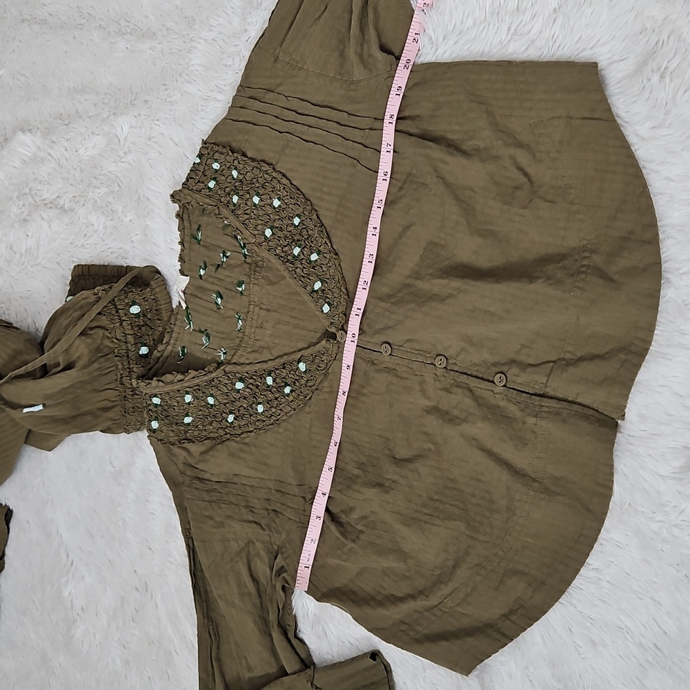 Free People Intimately Sweet As Roses Lounge Set Sage - Picture 6 of 13